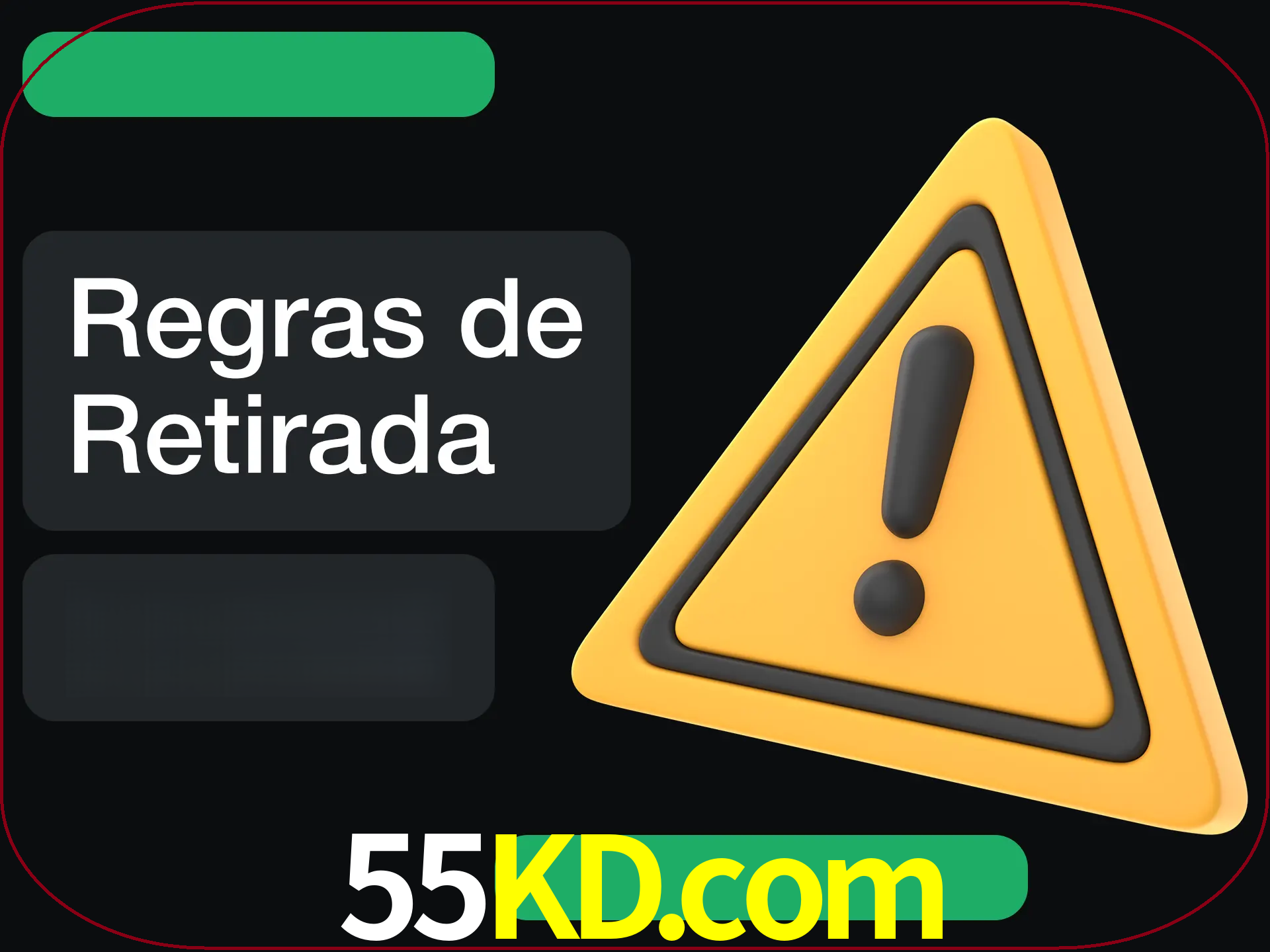 Leia as regras antes de fazer primeiro comdawal.